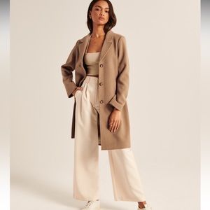 Abercrombie Wool-Blend Dad Coat